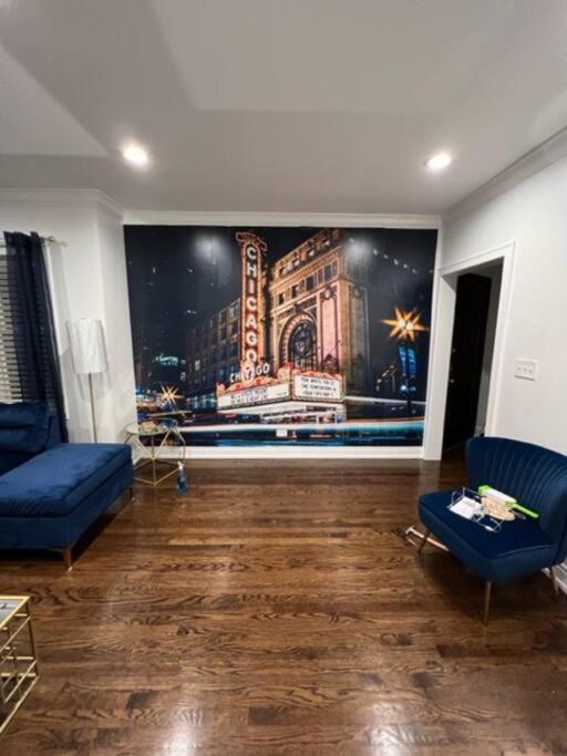The Blue Golden Luxury Modern 3- Bedroom Apartment In Чикаго Екстериор снимка